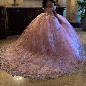 Quinceañera pink dress